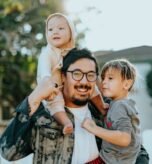 family in yard